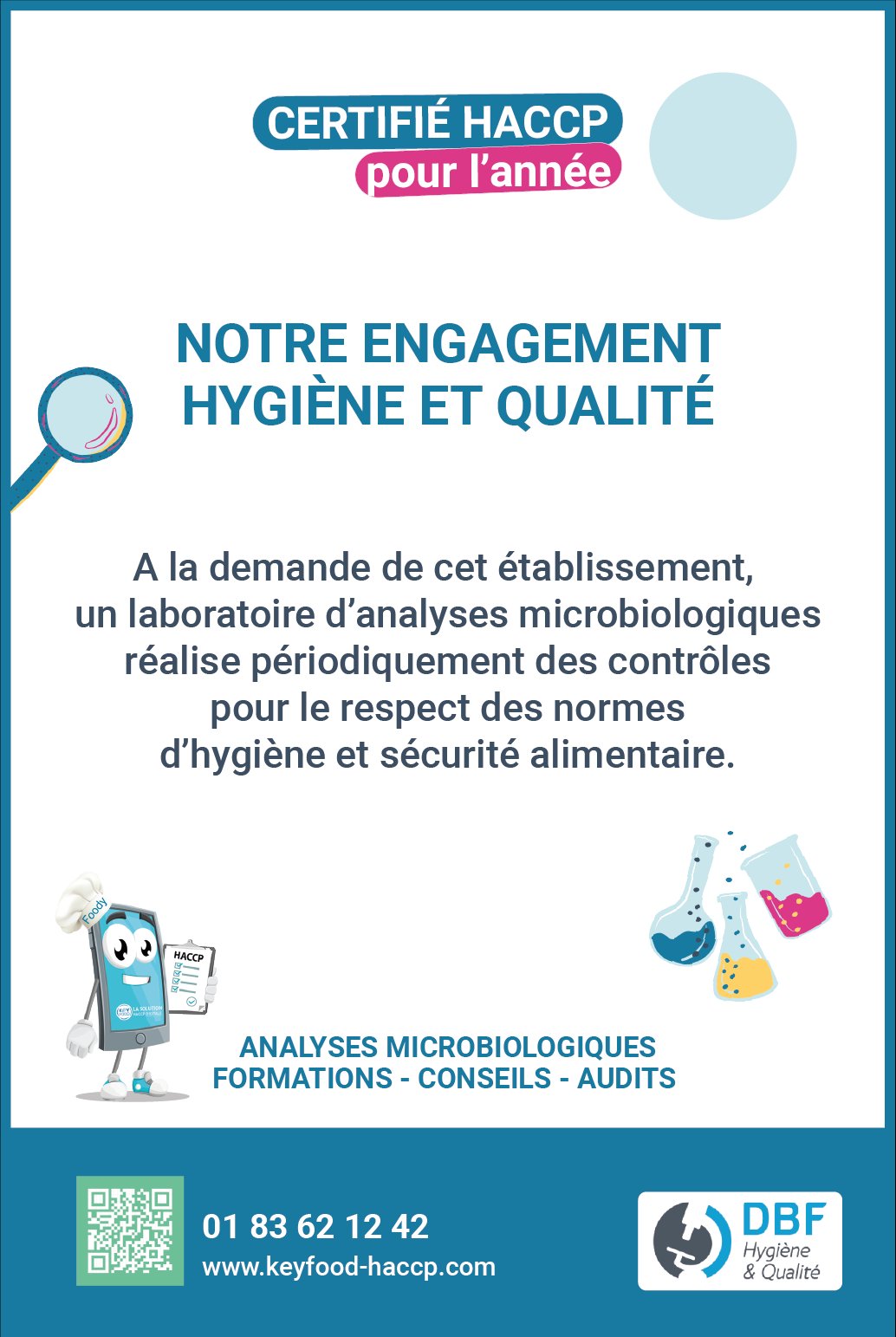 Affiche Certifié HACCP