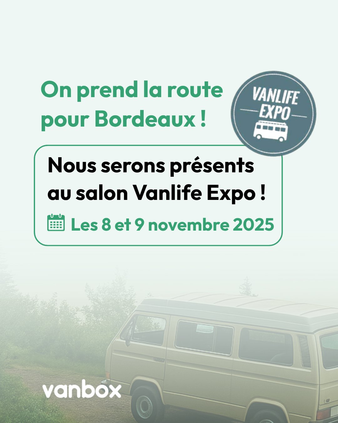 Annonce participation Vanlife Expo
